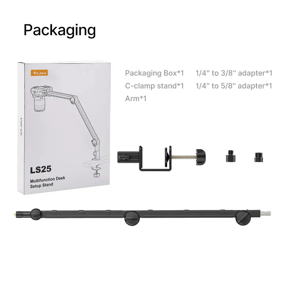 Vijim LS25 Brazo Multifuncional Para Cámaras o Accesorios 22
