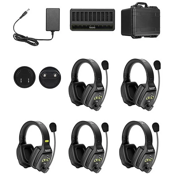 Saramonic Sistema Intercomunicador Full-Duplex Para 5 Usuarios, Audífonos Duales 1