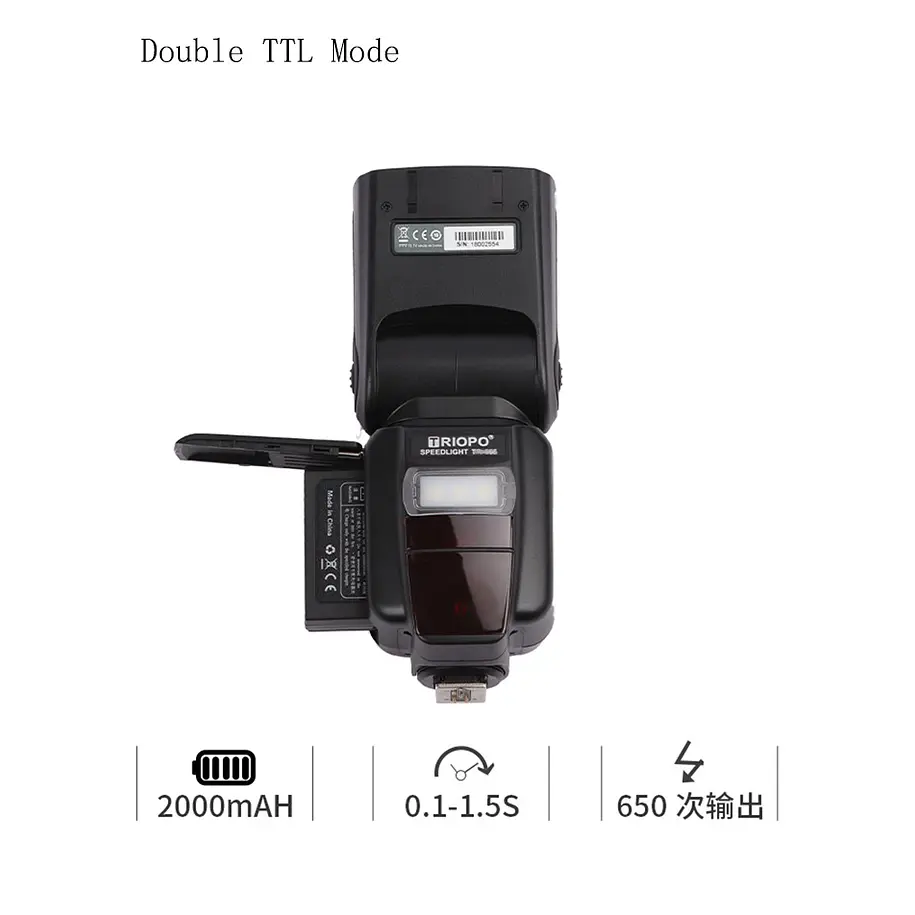 Triopo G1800 Flash Speedlight Para Canon y Nikon 14