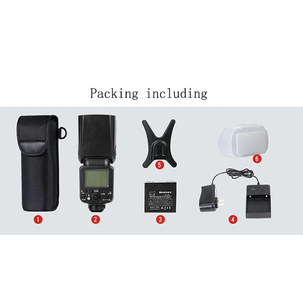 Triopo G1800 Flash Speedlight Para Canon y Nikon 15