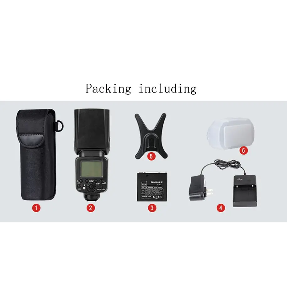 Triopo G1800 Flash Speedlight Para Canon y Nikon 15