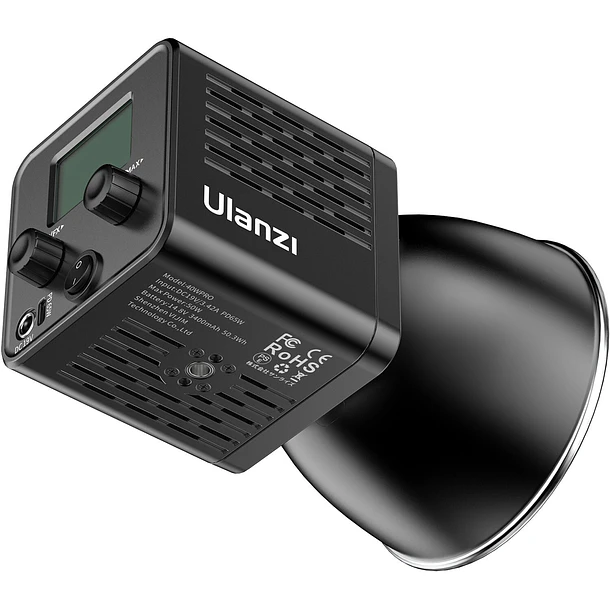Ulanzi 40W PRO L023 Led Ultra Compacto y Potente Con Reflector,  Difusor y Fuente de Poder L075 7