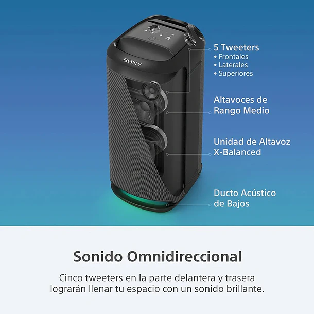 Sony Parlante inalámbrico XV800 de la serie X 8
