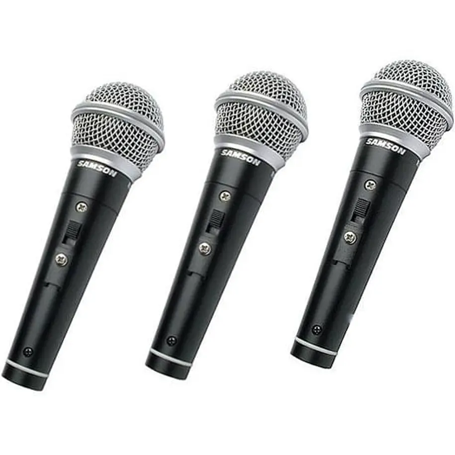 Samson R21s Set 3 Pack Microfono Dinamicos C/Switch Samson 1