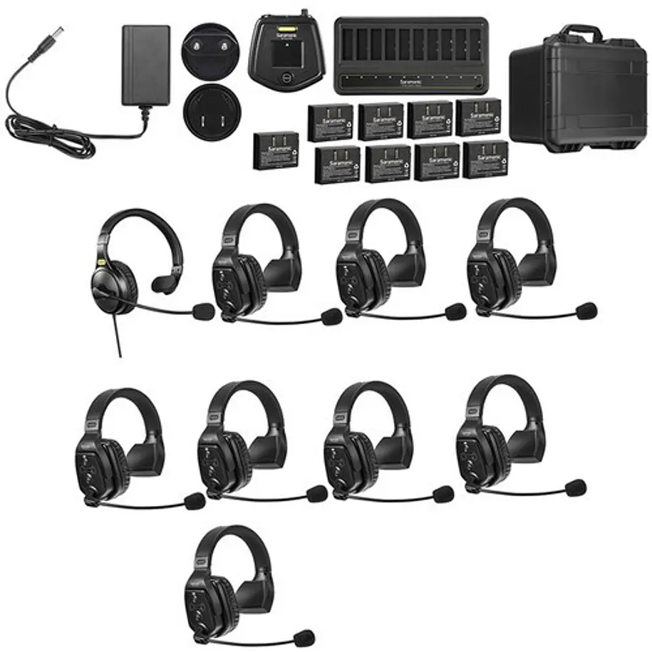 Saramonic Sistema Intercomunicador Full-Duplex Para 9 Usuarios, Audífonos Simples 1