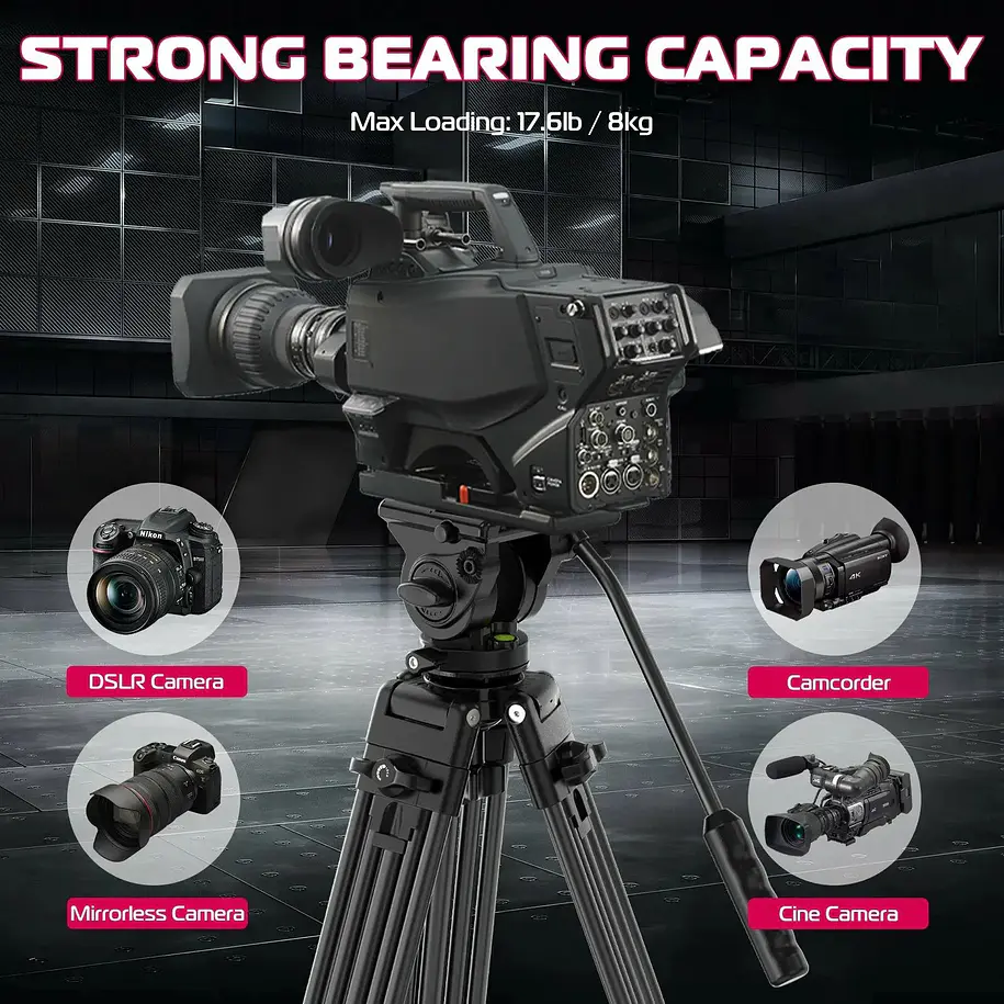 Ulanzi MT-81 Trípode de Video Con Equilibrio de Cabezal 6