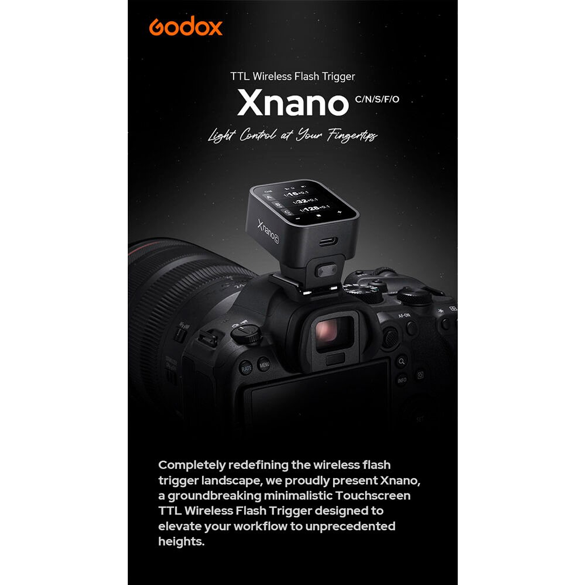Godox X3 S Touchscreen TTL Wireless Flash Trigger Para Sony 8