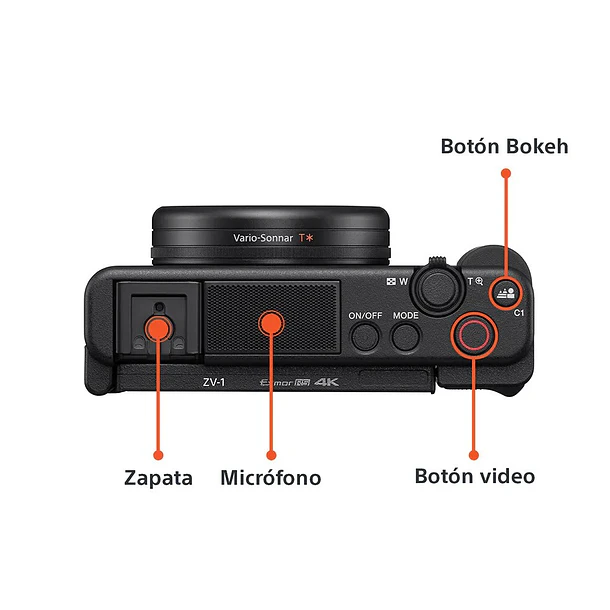 Sony Cámara ZV-1 para videoblogs  - ZV-1/BC UC2 8