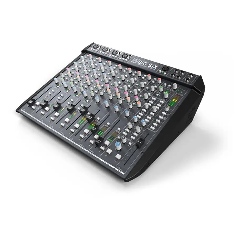 Solid State Logic Big Six - Mezclador de estudio analógico de 12 canales e interfaz 2