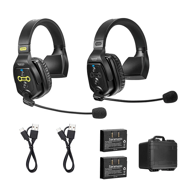 Saramonic WiTalk-WT2S Sistema de intercomunicación con auriculares inalámbricos de un solo oído Full-Duplex de 1,9 GHz 2