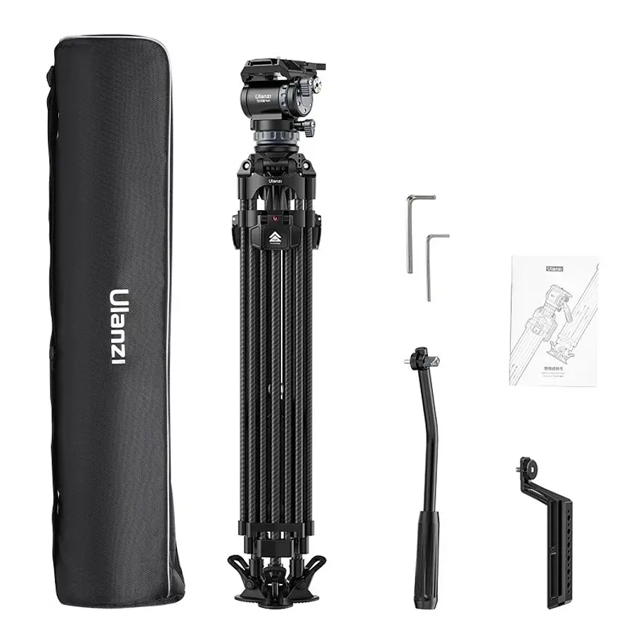 Ulanzi Video Fast de Fibra de Carbono Trípode Profesional Avanzado Para Video y Cine T046 20