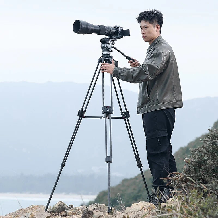 Ulanzi Video Fast de Fibra de Carbono Trípode Profesional Avanzado Para Video y Cine T046 22