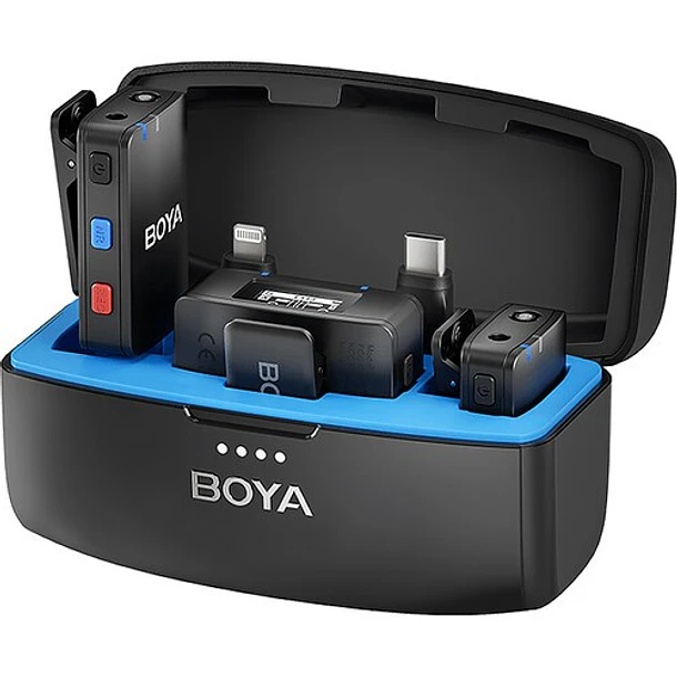 Boya BOYAMIC Micrófono Doble 3-EN-1 Con Grabadora y 300 Metros de Alcance 1