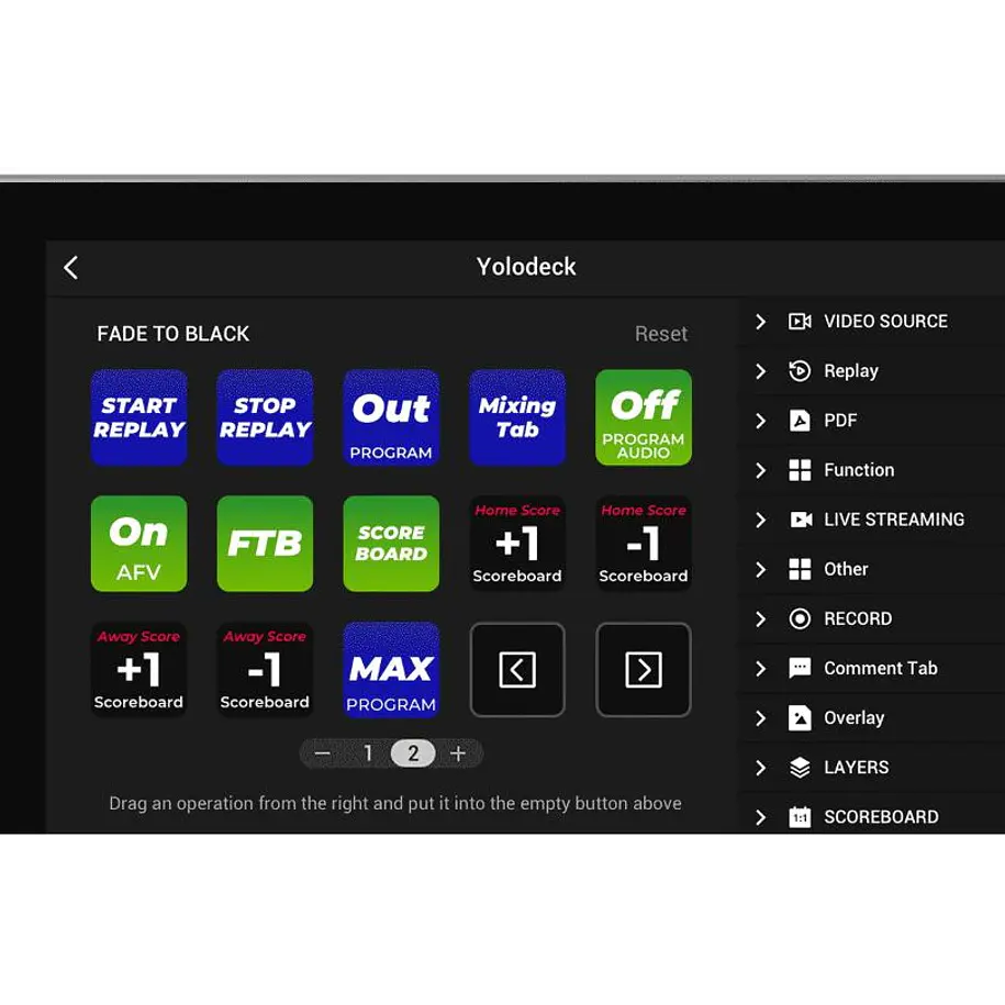 Yololiv YoloDeck Panel de Control Para Yolobox 9