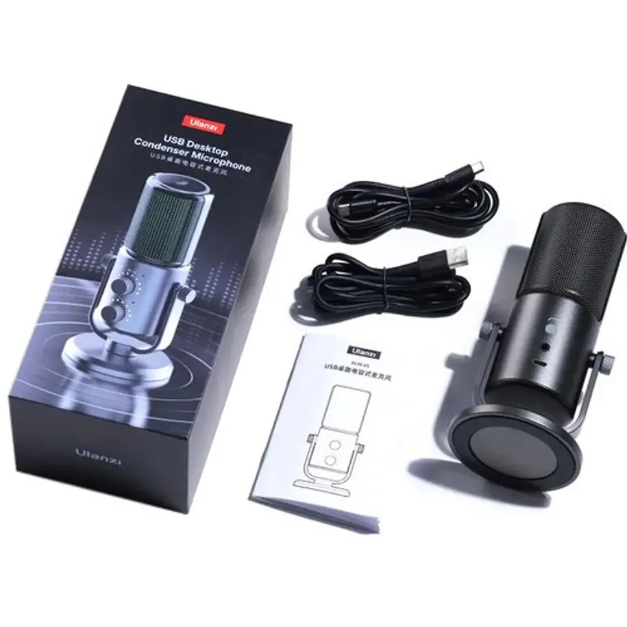 Ulanzi Micrófono Condensador Con Control de Tono Conector USB  3335 10