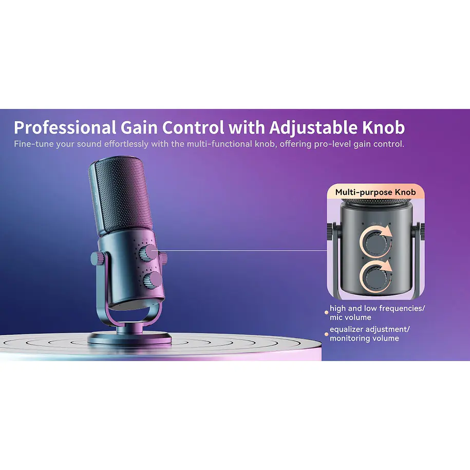 Ulanzi Micrófono Condensador Con Control de Tono Conector USB  3335 13
