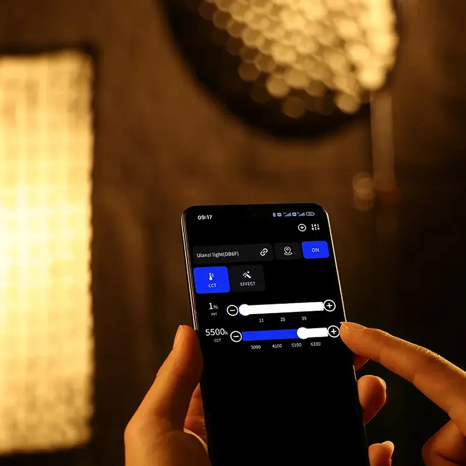 Ulanzi VL-120C Led RGB Con Adaptador de Corriente P003 5