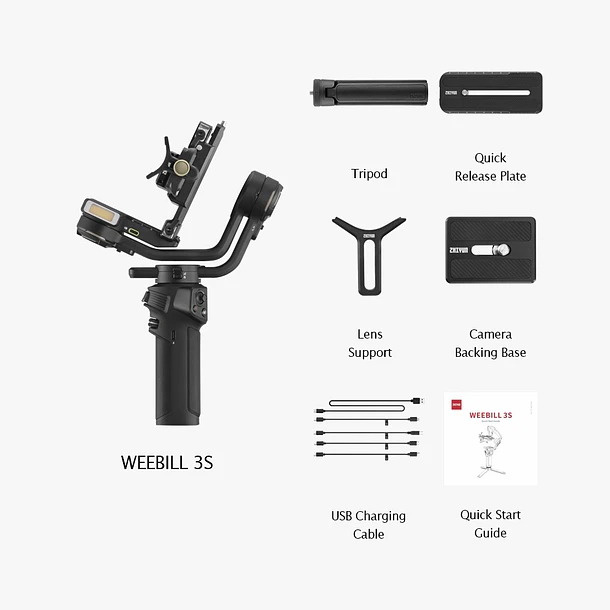 Zhiyun Weebill 3S Estabilizador Para Cámaras Hasta 3 Kilos Con Luz Led Incorporada 2