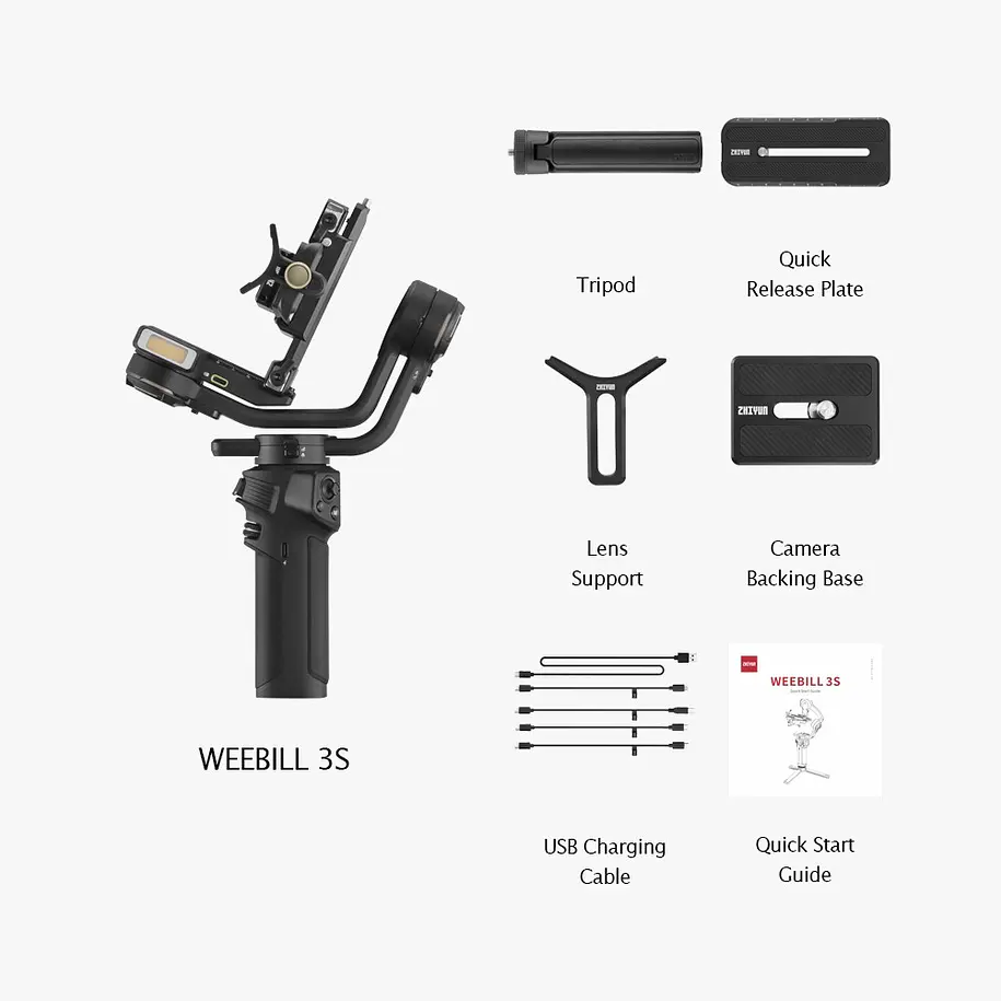Zhiyun Weebill 3S Estabilizador Para Cámaras Hasta 3 Kilos Con Luz Led Incorporada 2