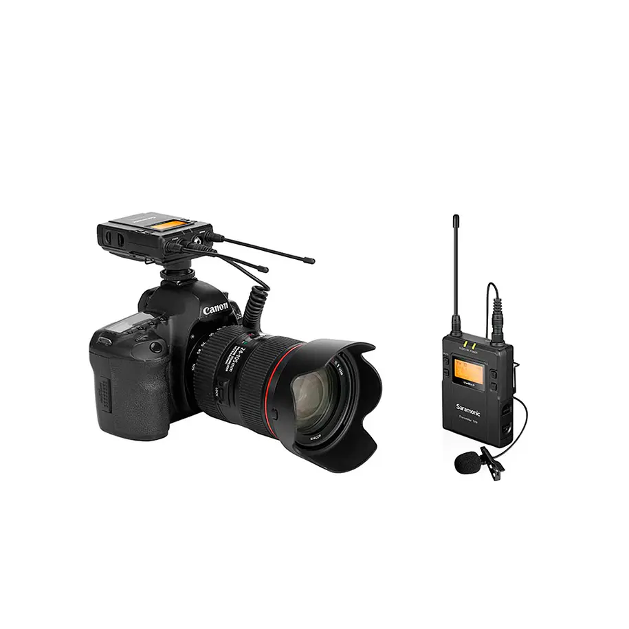 Saramonic UwMic9 TX9 Transmisor de cuerpo inalámbrico digital UHF Saramonic TX9 de 96 canales con micrófono de solapa 4