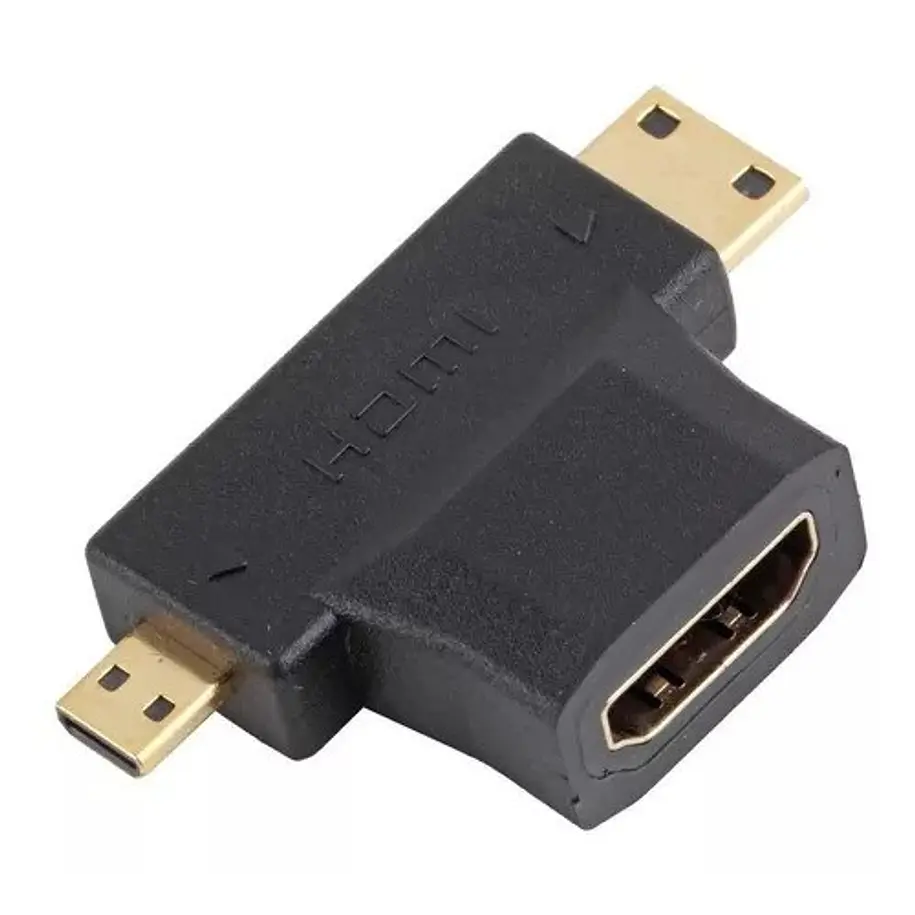 Ulink Adaptador HDMI mini / micro HDMI 1080p macho a HDMI hembra 1
