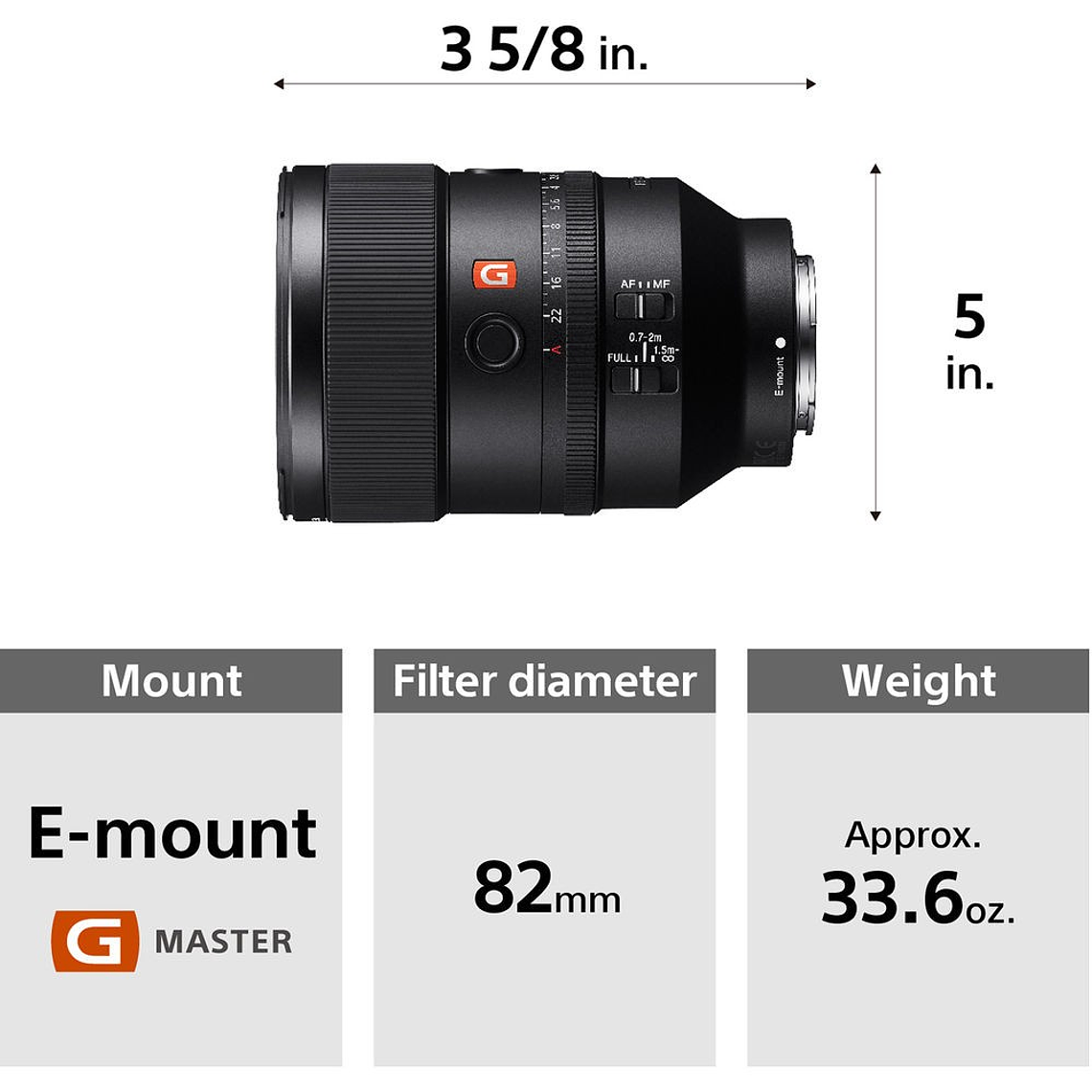 Sony Lente FE 135mm F1.8 GM – SEL135F18GM 7