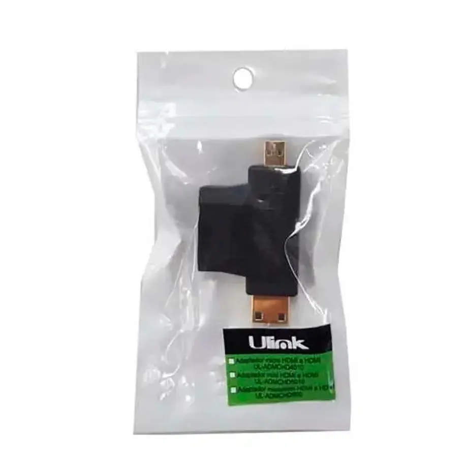 Ulink Adaptador HDMI mini / micro HDMI 1080p macho a HDMI hembra 3