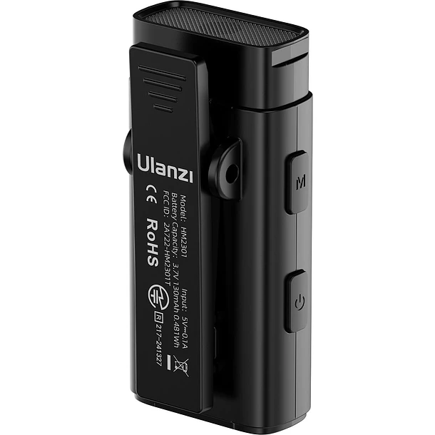 Ulanzi HM2301 Sistema de Dos Micrófonos Que Transmiten Simultáneamente a Dos Teléfonos A005 4