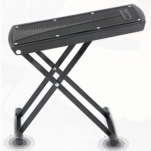 Hebikuo Taburete De Pie Para Guitarra Ajustable Color Aluminio 6