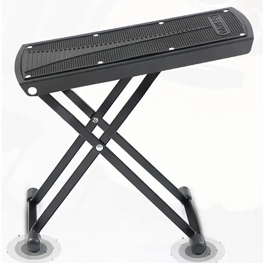 Hebikuo Taburete De Pie Para Guitarra Ajustable Color Aluminio 6