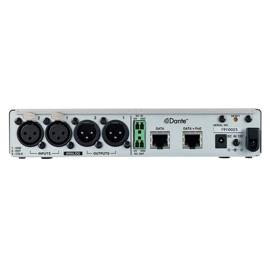 Tascam MM-2D-X - Convertidor Dante 2 ch mic/line 2