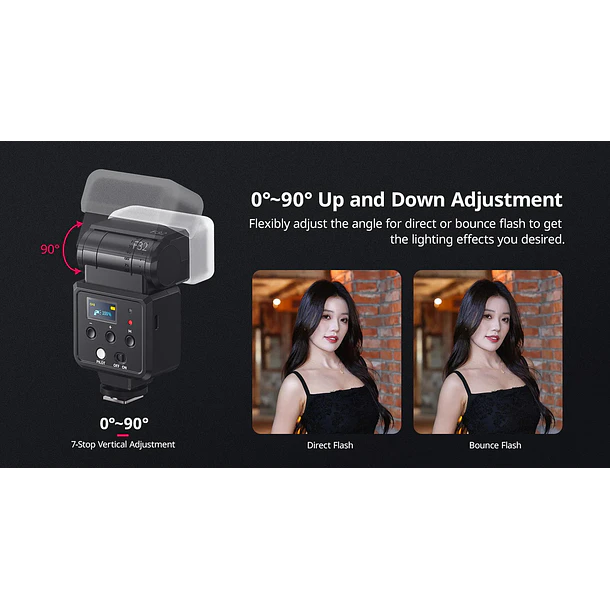 Ulanzi Flash F32 Con Contacto Central Con Batería Recargable L060GBB1 8