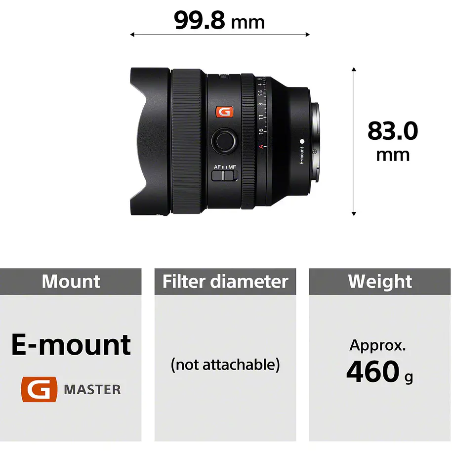 Sony Lente FE 14mm F1.8 GM 8