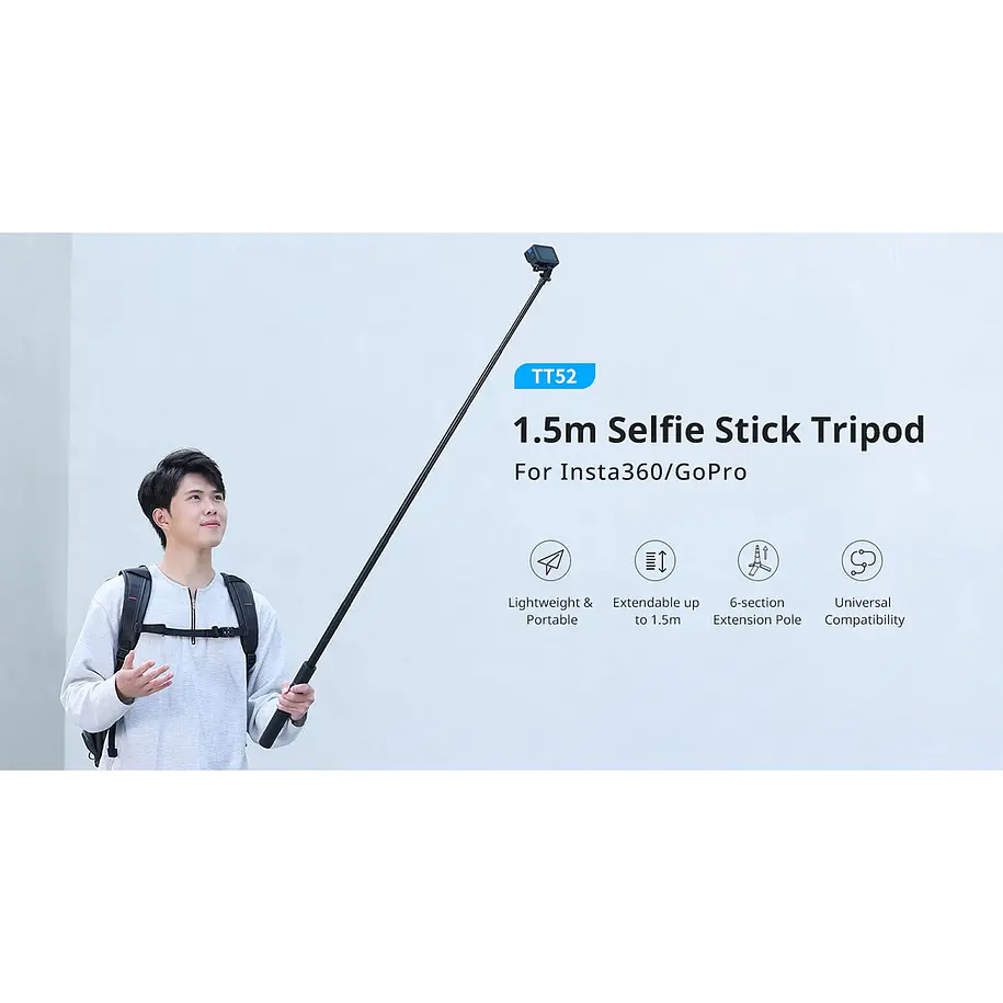 Ulanzi TT52 Trípode 1,5m Con Conector de 1/4