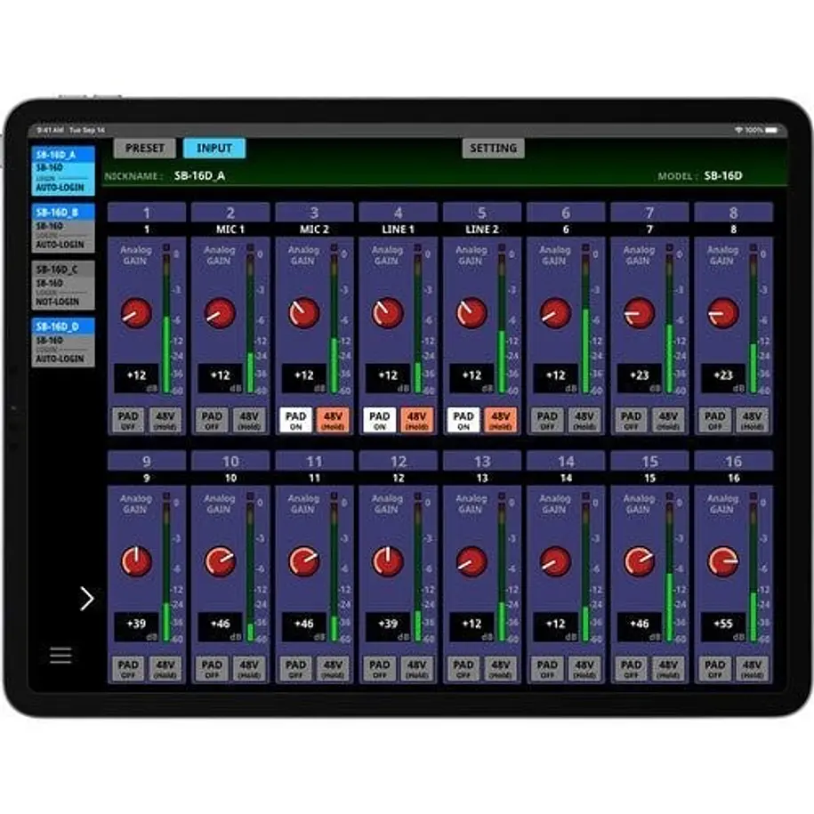 Tascam SB16D - Stagebox digital para consolas Sonicview 8