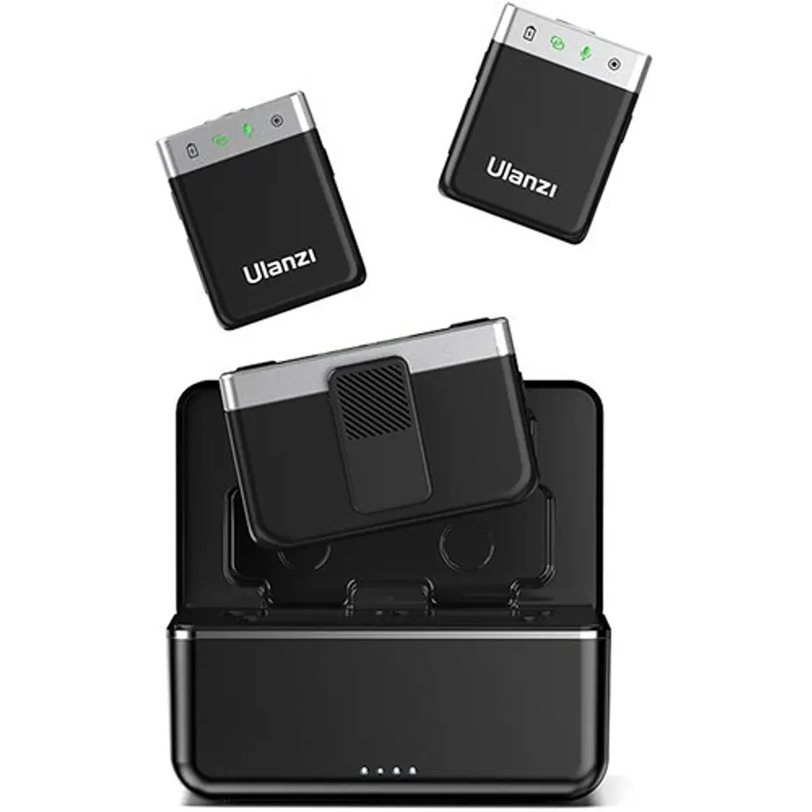 Ulanzi U-Mic AM18 Micrófono Lavalier Doble Hasta 100 Metros A018GBB1 13