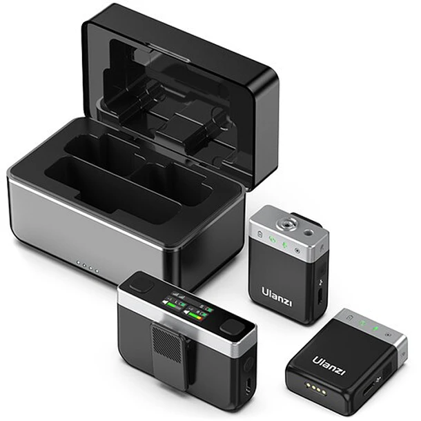 Ulanzi U-Mic AM18 Micrófono Lavalier Doble Hasta 100 Metros A018GBB1 14