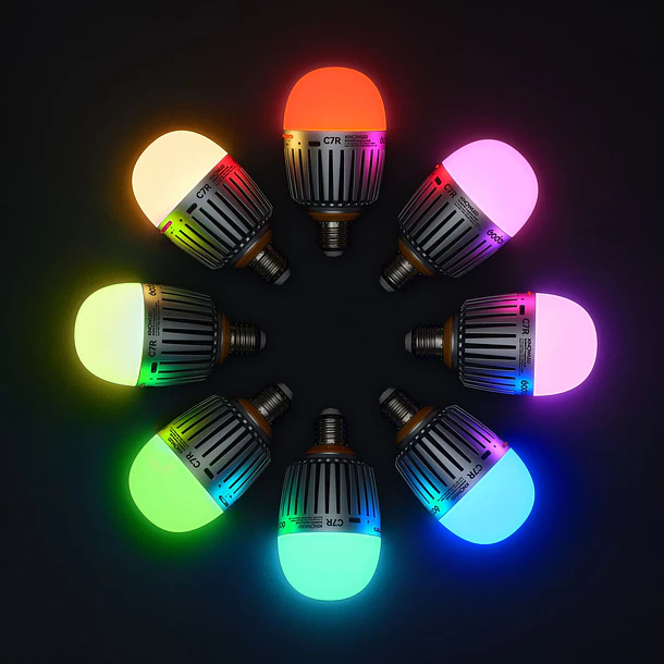 Godox C7R KNOWLED RGBWW Creative Bulb Kit de 8 Luces 3
