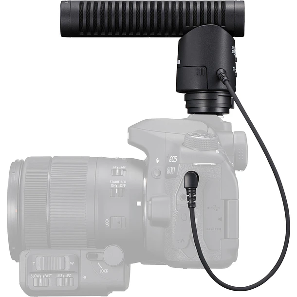 Canon Micrófono Direccional DM-E1 Con Cable 3.5mm Para Cámaras 3