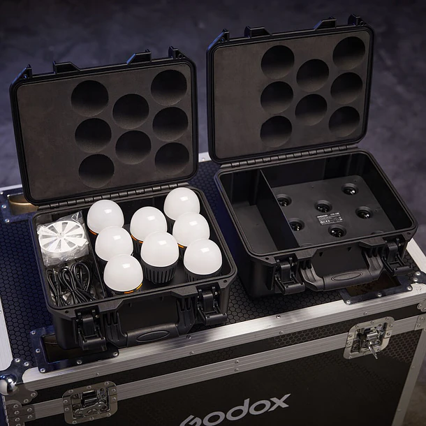 Godox C7R KNOWLED RGBWW Creative Bulb Kit de 8 Luces 5