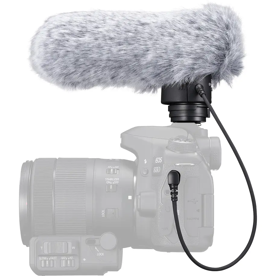 Canon Micrófono Direccional DM-E1 Con Cable 3.5mm Para Cámaras 4