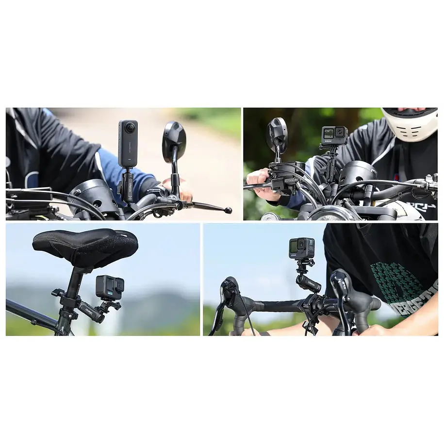 Ulanzi CM025 Soporte Abrazadera Para Bicicleta/Motocicleta Compatible GoPro/Insta360 C018GBB1 7