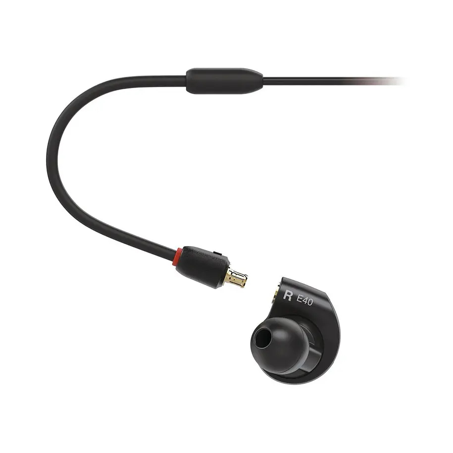 Audio-Technica ATH-E40 E-Series Auriculares intrauditivos profesionales con monitor 4