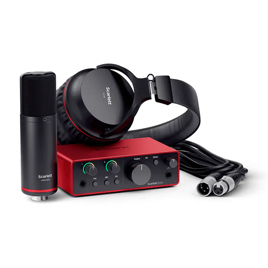 FOCUSRITE SCARLETT SOLO STUDIO PACK HOMESTUDIO 4TA GEN FOCUSRITE 1
