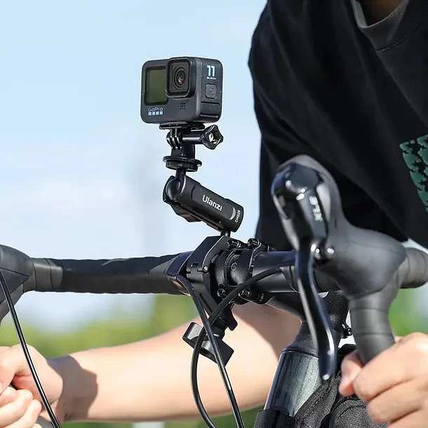 Ulanzi CM025 Soporte Abrazadera Para Bicicleta/Motocicleta Compatible GoPro/Insta360 C018GBB1 12