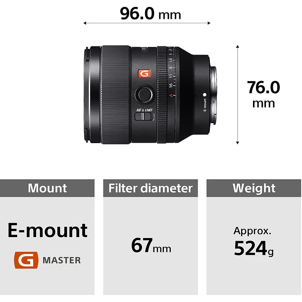 Sony Lente FE 35mm F1.4 GM 9
