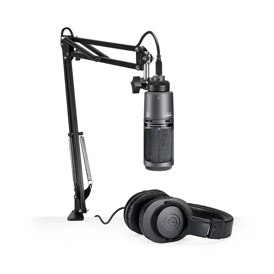 Audio-technica AT2020USB+PK kit podcaster 1