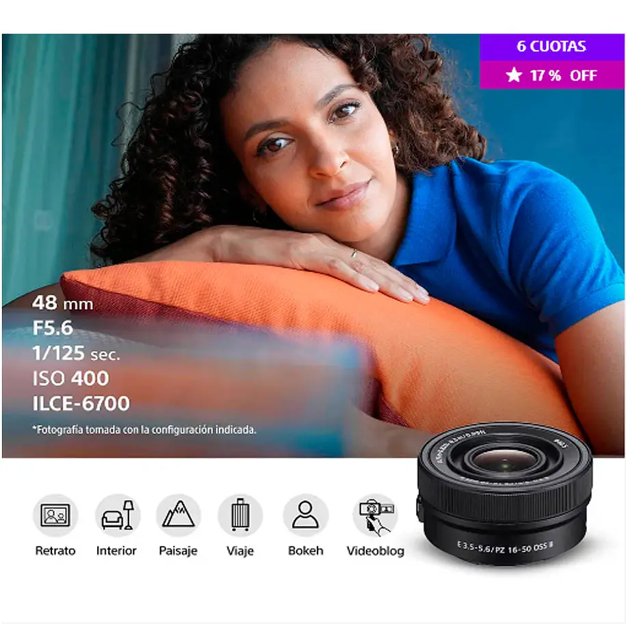 Sony Lente E PZ 16-50 mm F3.5-5.6 OSS II -  SELP16502.SOLA 5