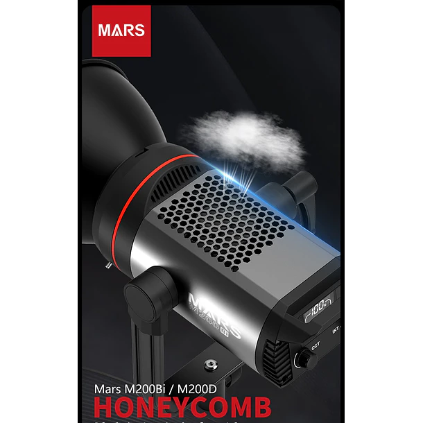 Triopo M-200BI Mars Cañón Led 200w Bicolor (6500K-2700K) 9