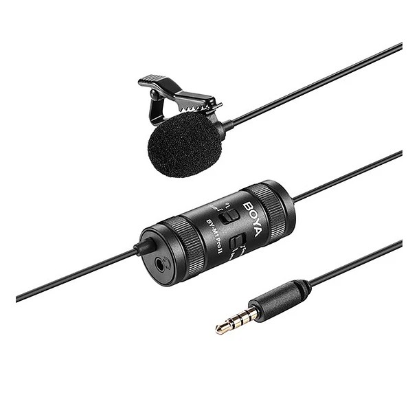 Boya BY-M1 Pro II Micrófono Lavalier con Salida de Audífonos No Usa Batería 2